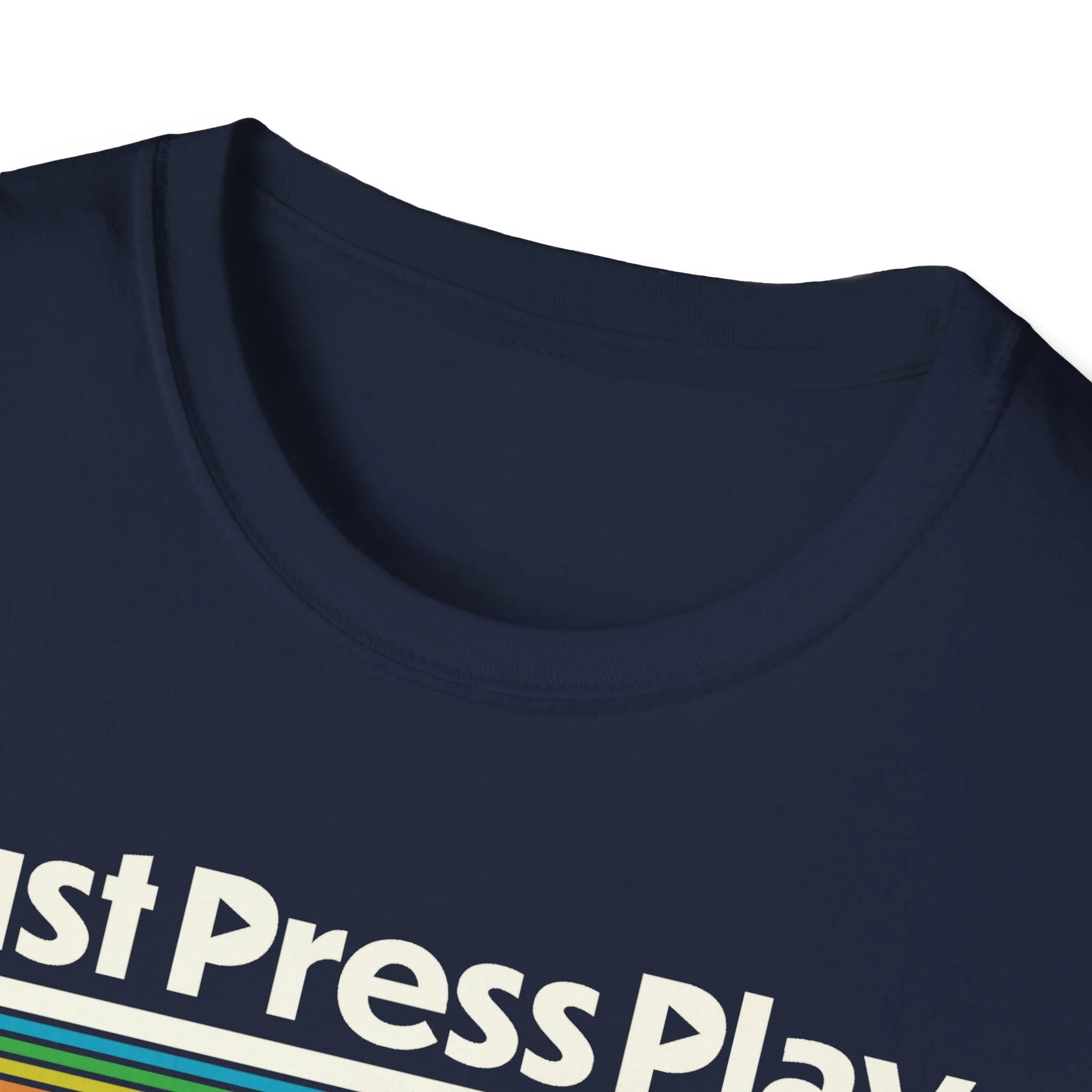 Just Press Play Unisex Softstyle T-Shirt - Logo - Image 8