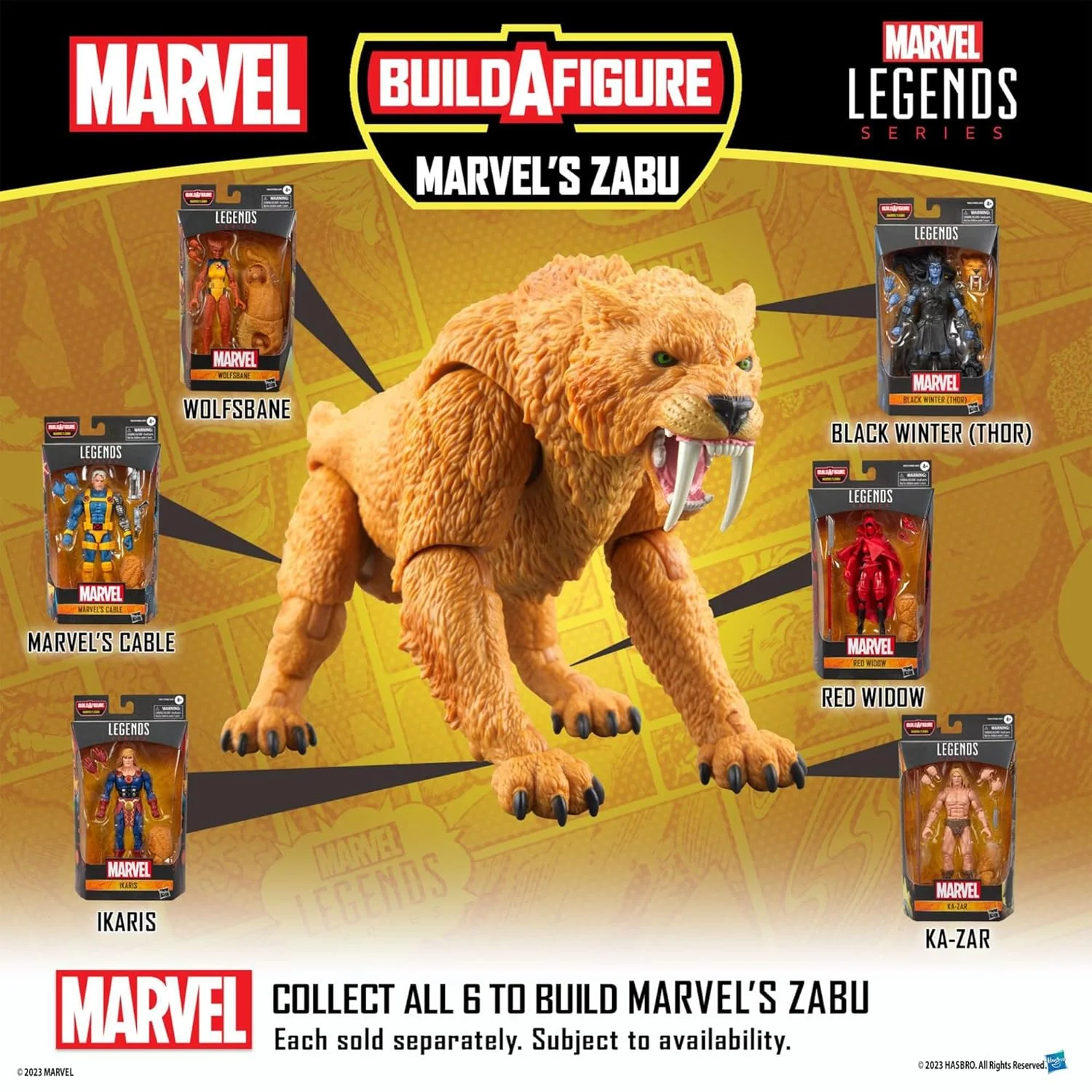 The Uncanny X-Men Ka-Zar Action Figure (Zabu BAF) - Hasbro - Marvel Legends - Image 9
