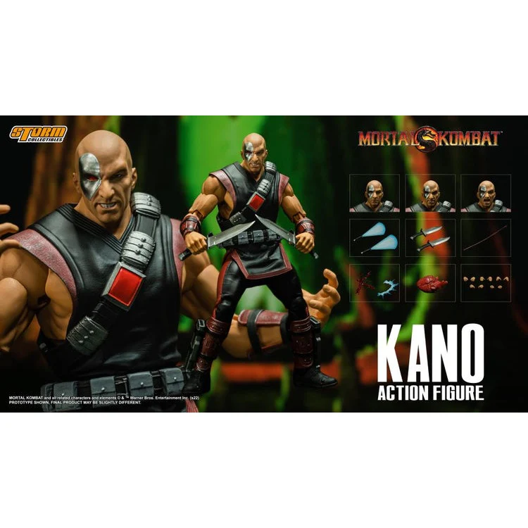 Mortal Kombat Kano Storm Collectibles Action Figure - Image 3
