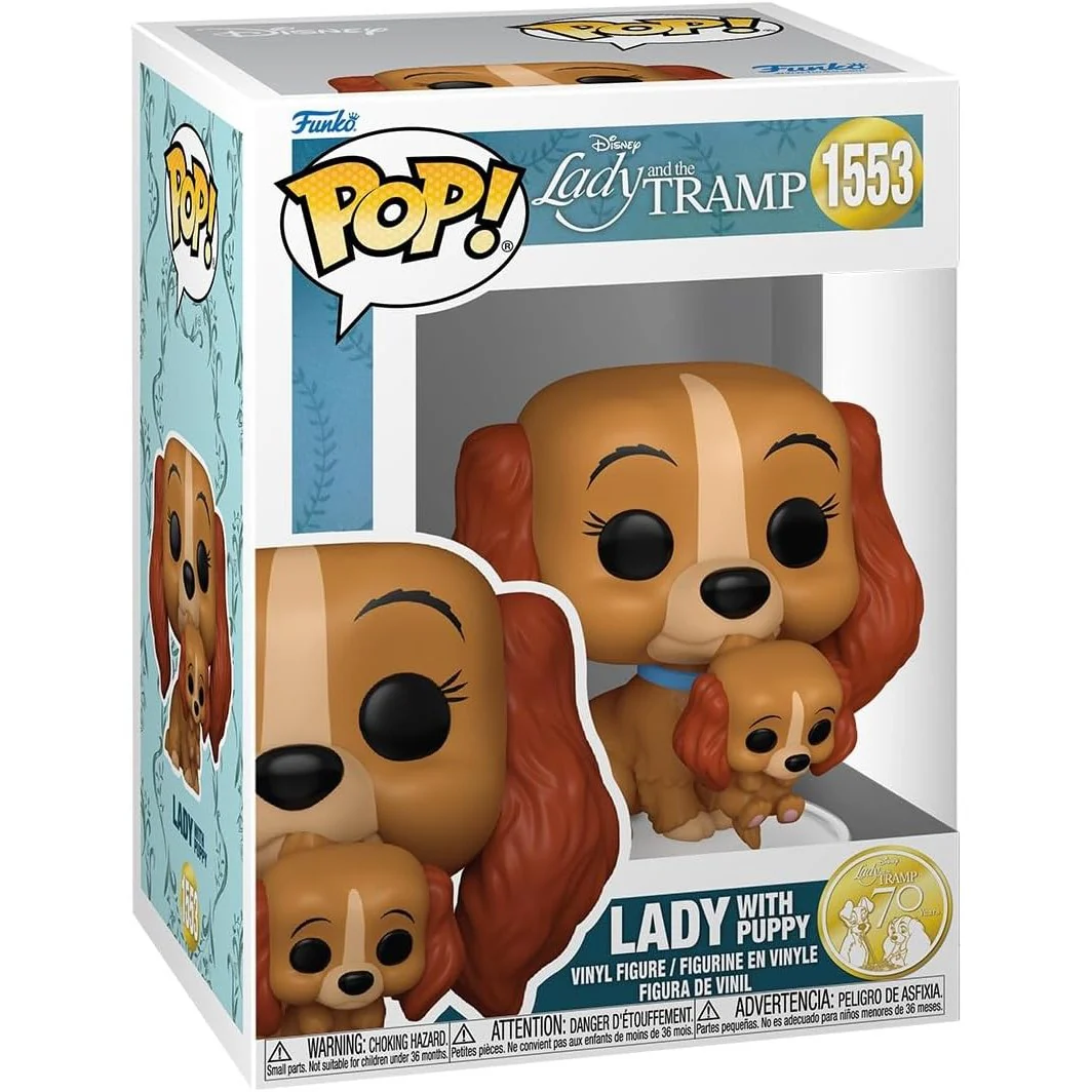 Lady and the Tramp Lady with Puppy Vinyl Figure - Funko - POP! Disney #1553