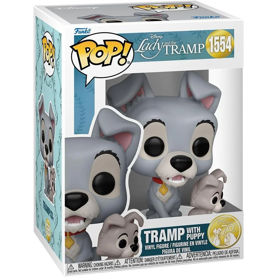 Lady and the Tramp Tramp with Puppy Vinyl Figure - Funko - POP! Disney #1554
