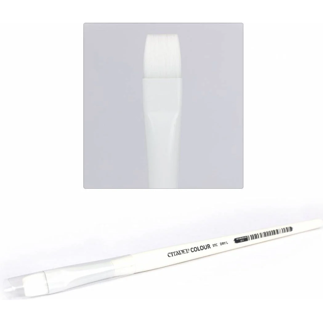 Citadel Colour: Large Synthetic Drybrush - Warhammer Miniatures Paint Brush - Games Workshop