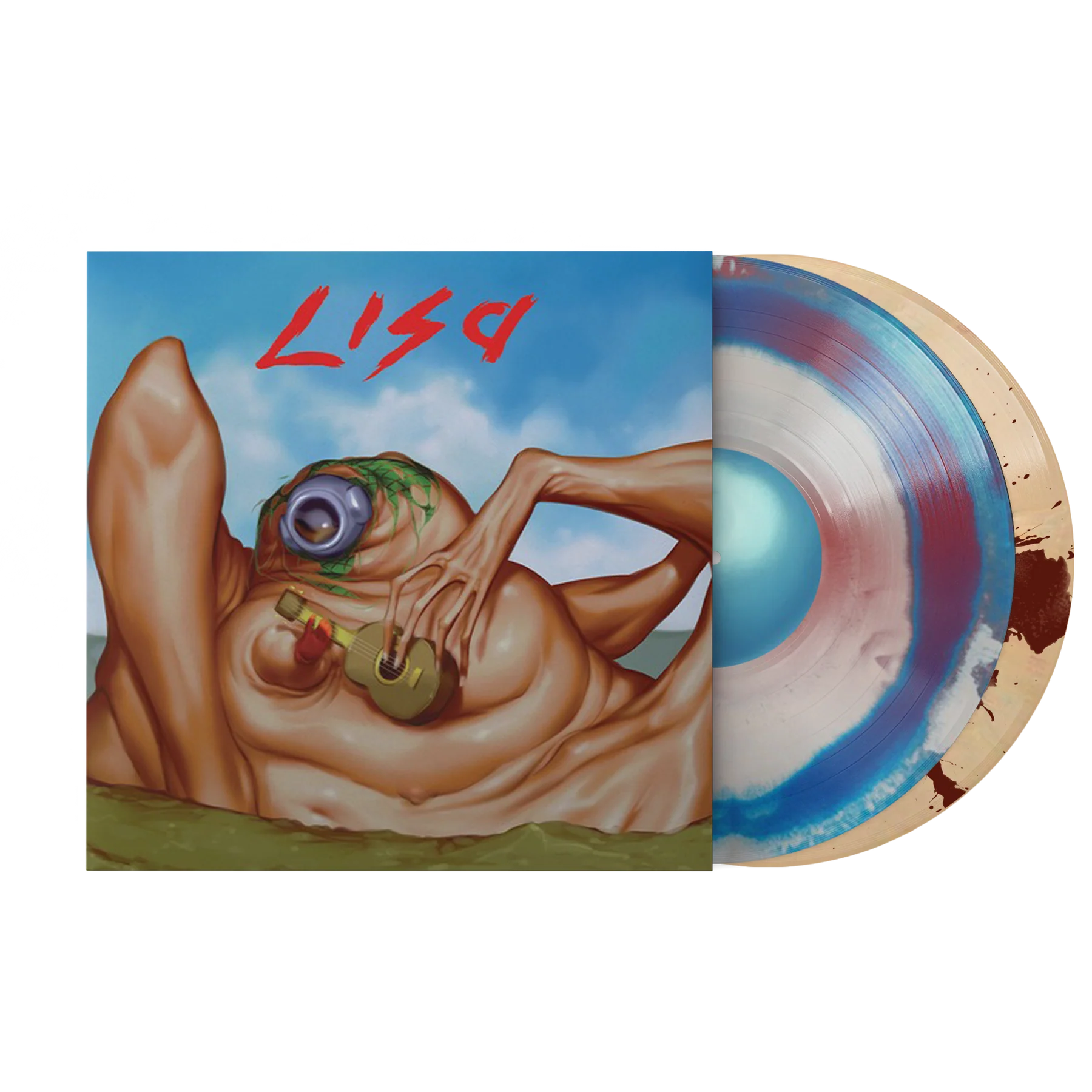 LISA: PAIN & JOY Original Game Soundtrack (OST) - Vinyl Record Set (2xLP, Painful Blood & Joyful Blue)