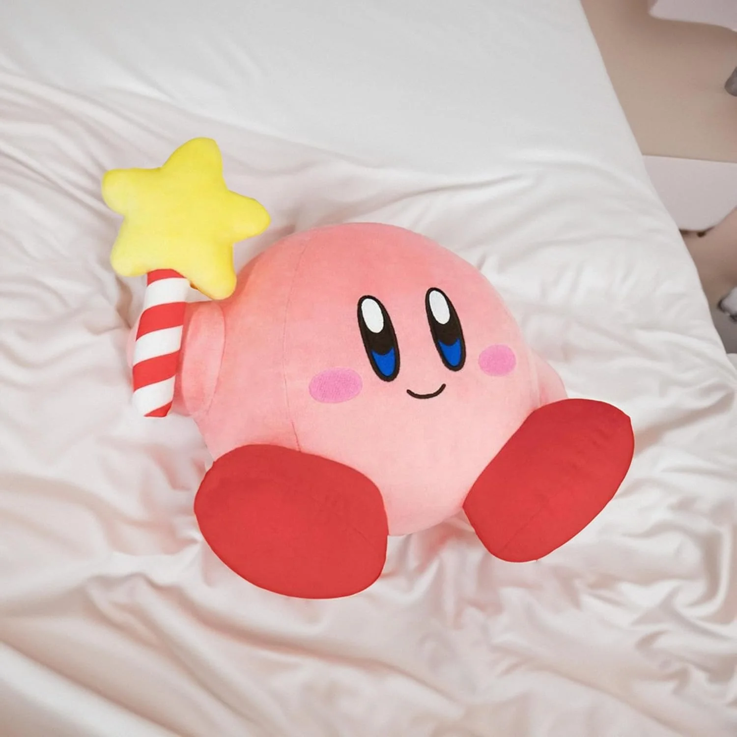 Kirby's Adventure Kirby with Star Rod Wand 12" Plush Doll - San-ei, Little Buddy - All Star Collection - Image 8