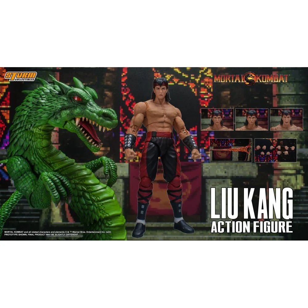 Mortal Kombat Liu Kang vs. Dragon 1/12 Scale Action Figure Set - Storm Collectibles - VS Series - Image 7