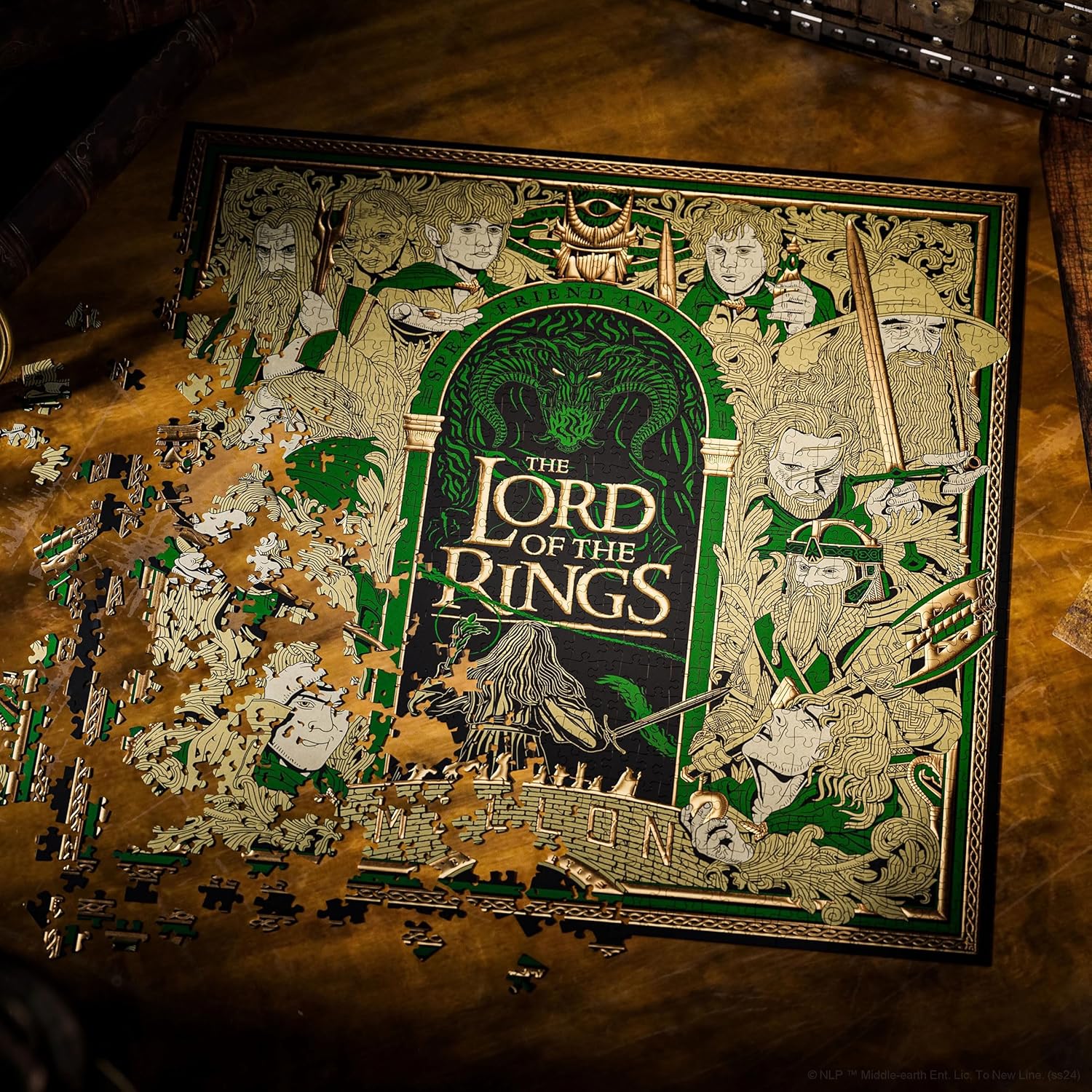 Lord of the Rings Middle Earth Foil Jigsaw Puzzle - Theory11 - Image 3