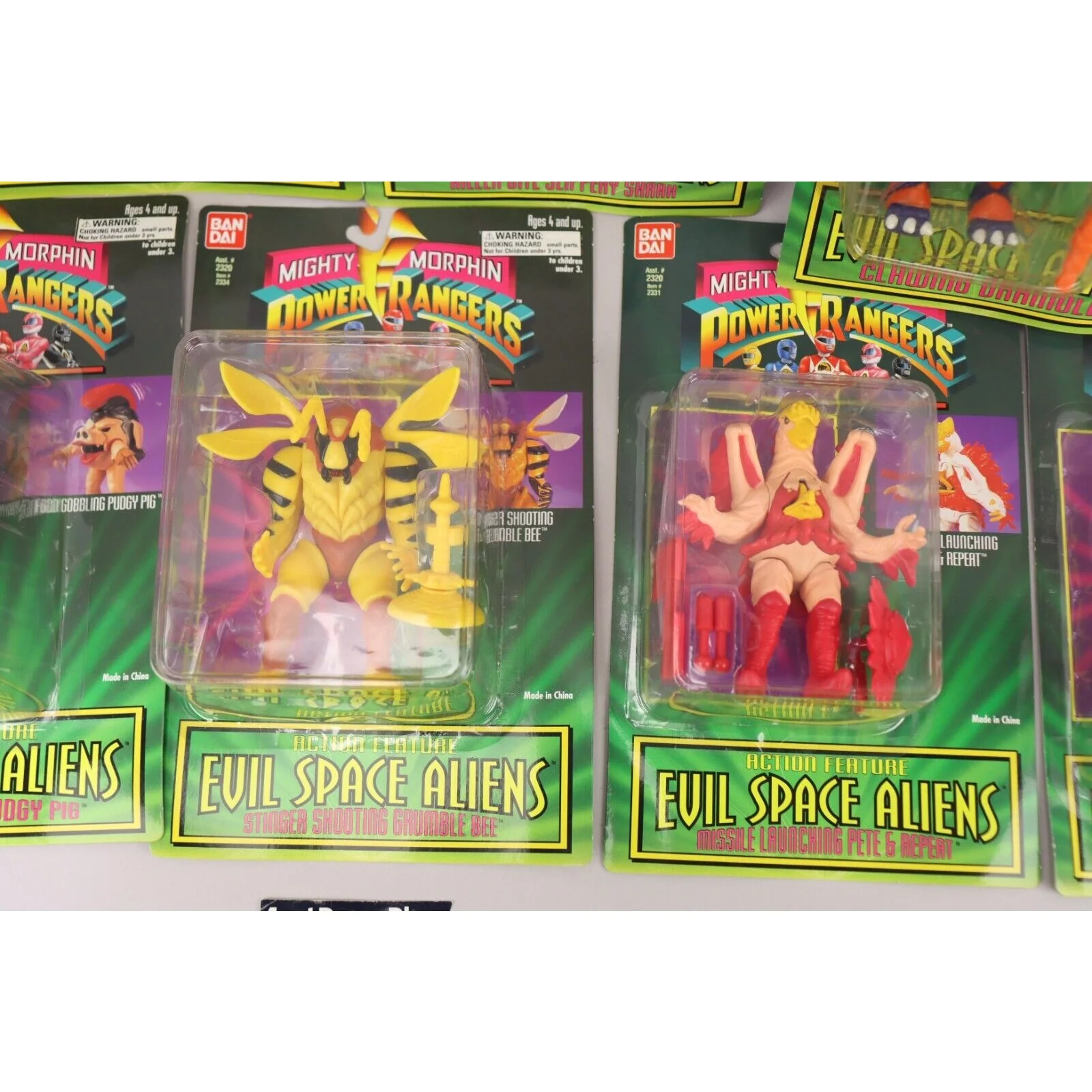 Lot of 21 Diff Vintage Mighty Morphin Power Rangers Evil Space Aliens MOC Sealed - Image 6