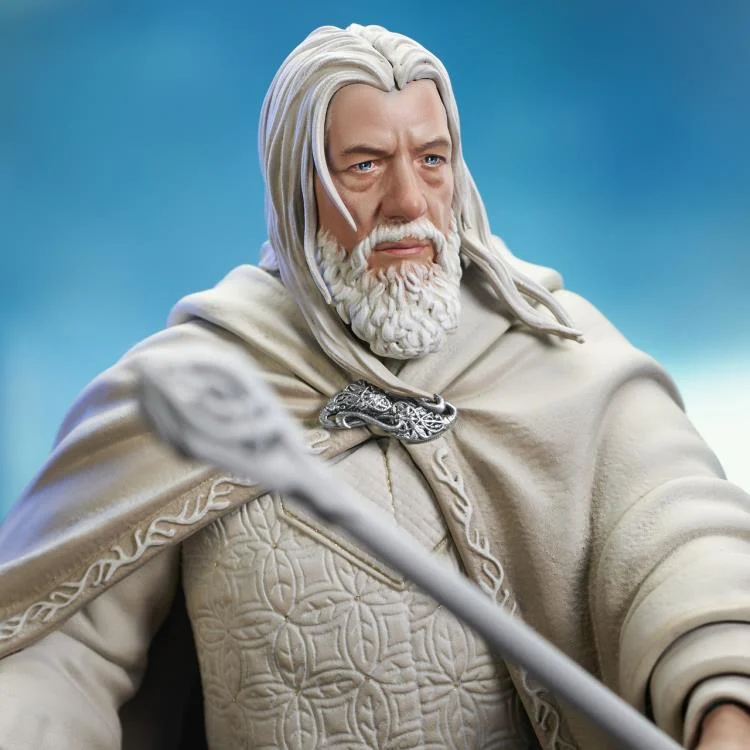 The Lord of the Rings Gandalf the White Deluxe PVC Statue Figure - Diamond Select Toys (Gallery Diorama) - Image 5