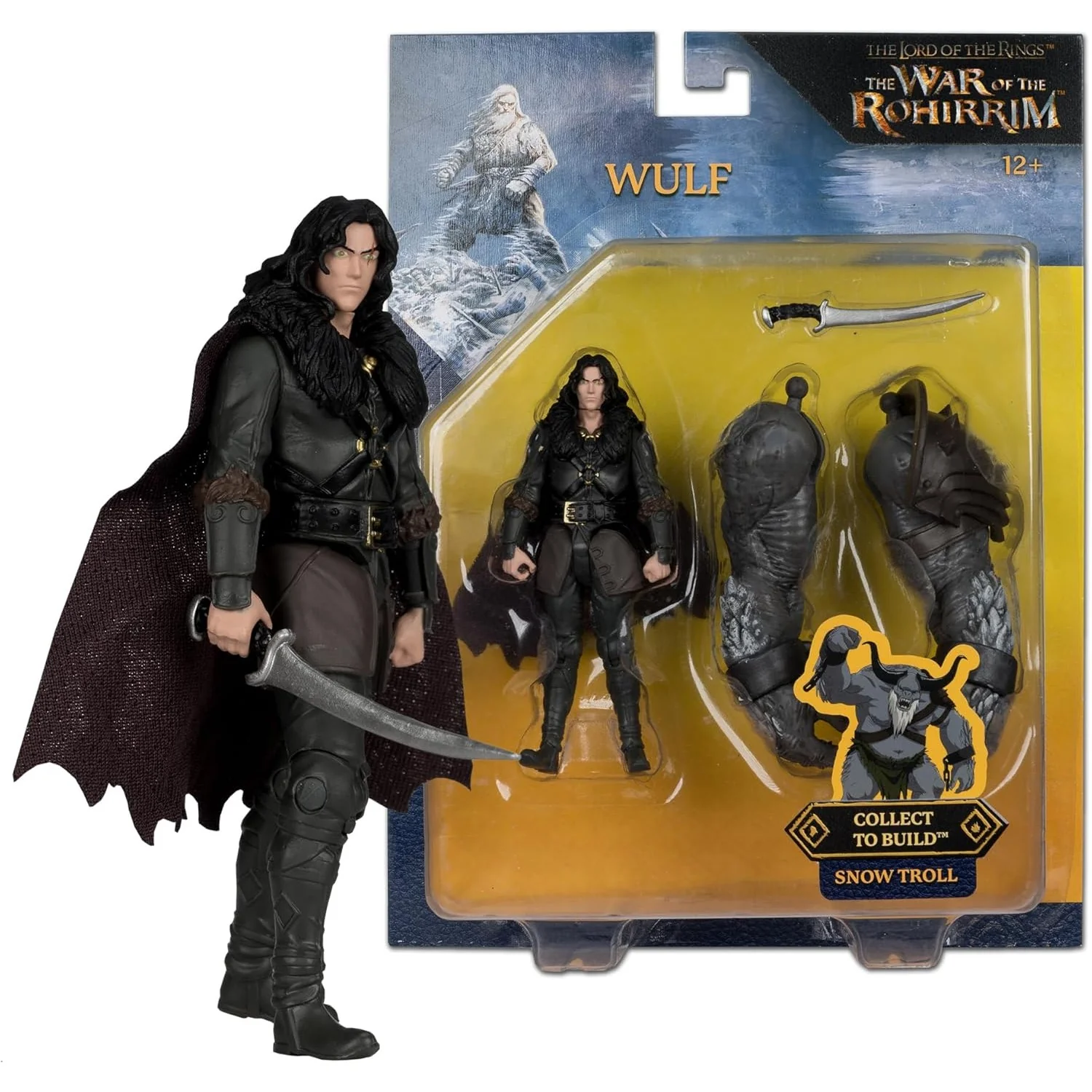 The Lord of the Rings: The War of the Rohirrim Wulf Action Figure - McFarlane Toys - (Snow Troll BAF) - Image 5