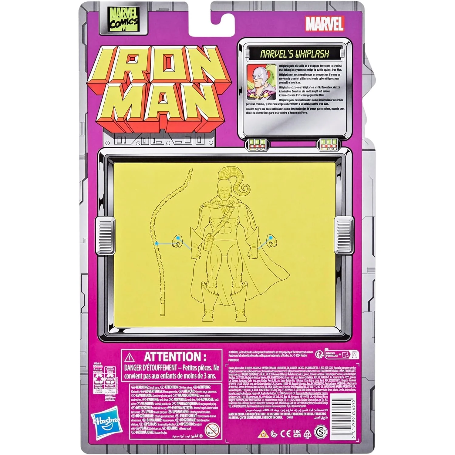 Iron Man Whiplash Action Figure - Hasbro - Marvel Legends: Retro Collection - Image 8