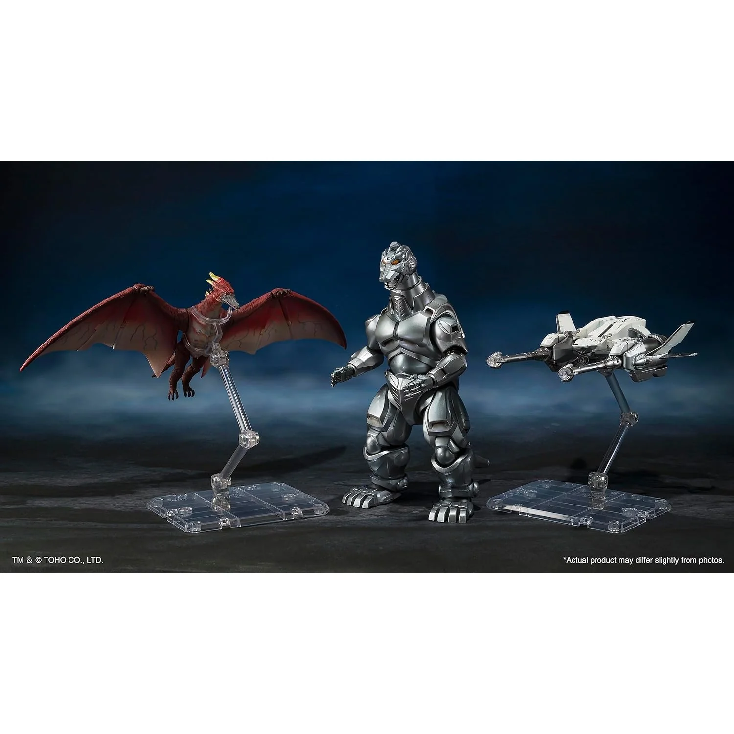 Godzilla vs. Mechagodzilla Mechagodzilla, Garuda & Fire Rodan Makuhari Decisive Battle Ver. Action Figure Set - Bandai Spirits - S.H.MonsterArts - Image 2