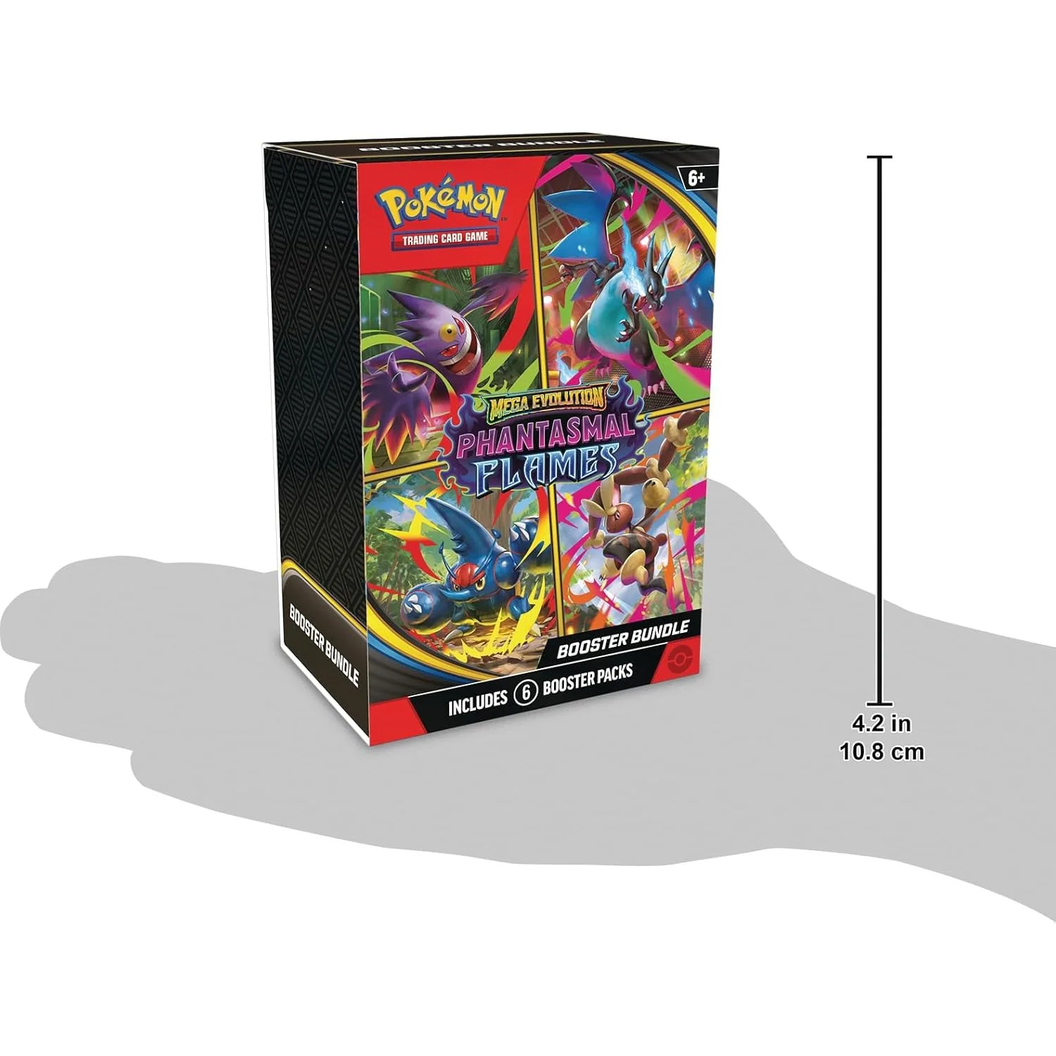 Pokémon TCG: Mega Evolution—Phantasmal Flames Booster Bundle - 6 Packs, Ages 6+ - Image 3