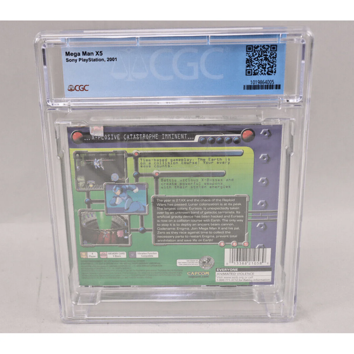 Mega Man X5 Sony PlayStation PS1 Capcom New Sealed CGC 9.8 A++ Perfect Grade! - Image 4