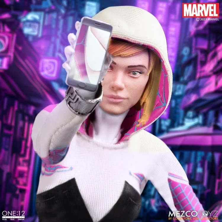 Marvel Comics Ghost Spider (Spider-Gwen) Action Figure - Mezco Toys - One:12 Collective - Image 13