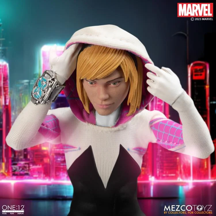 Marvel Comics Ghost Spider (Spider-Gwen) Action Figure - Mezco Toys - One:12 Collective - Image 15