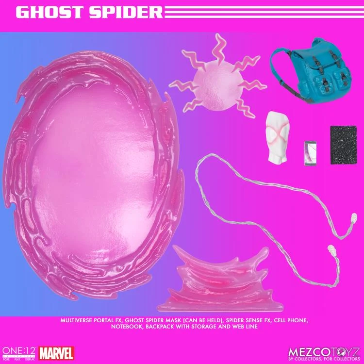 Marvel Comics Ghost Spider (Spider-Gwen) Action Figure - Mezco Toys - One:12 Collective - Image 18