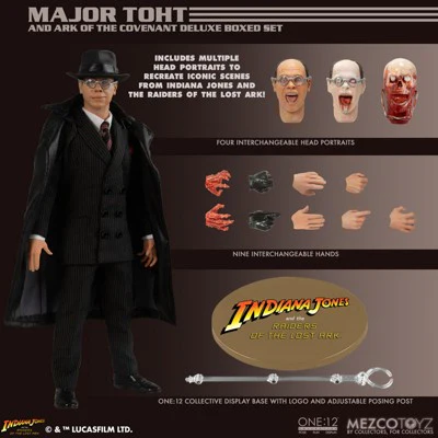 Indiana Jones Major Toht and Ark of the Covenant Deluxe Boxed Set - Mezco Toyz (One:12 Collective) - Image 8