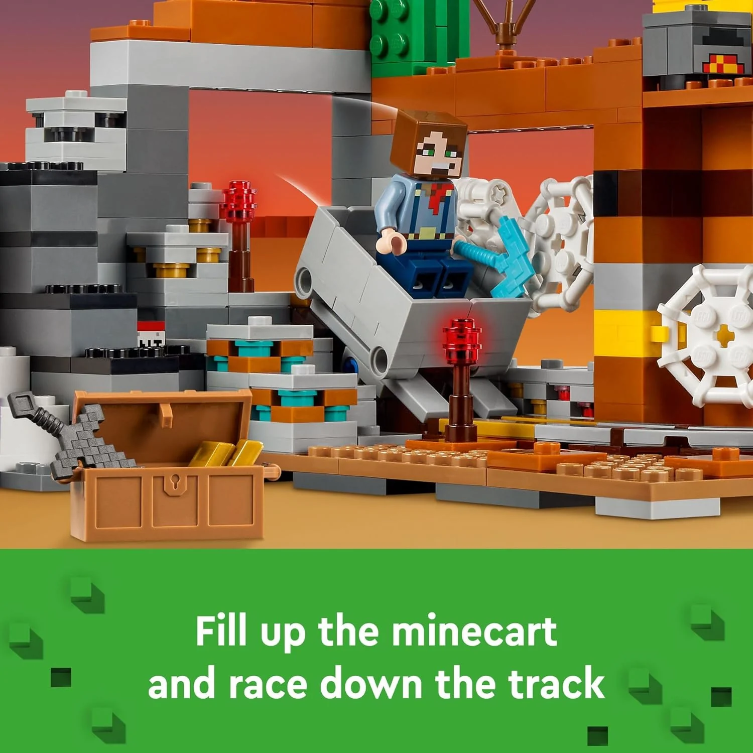 Minecraft The Badlands Mineshaft Building Toy - LEGO #21263 - Image 5