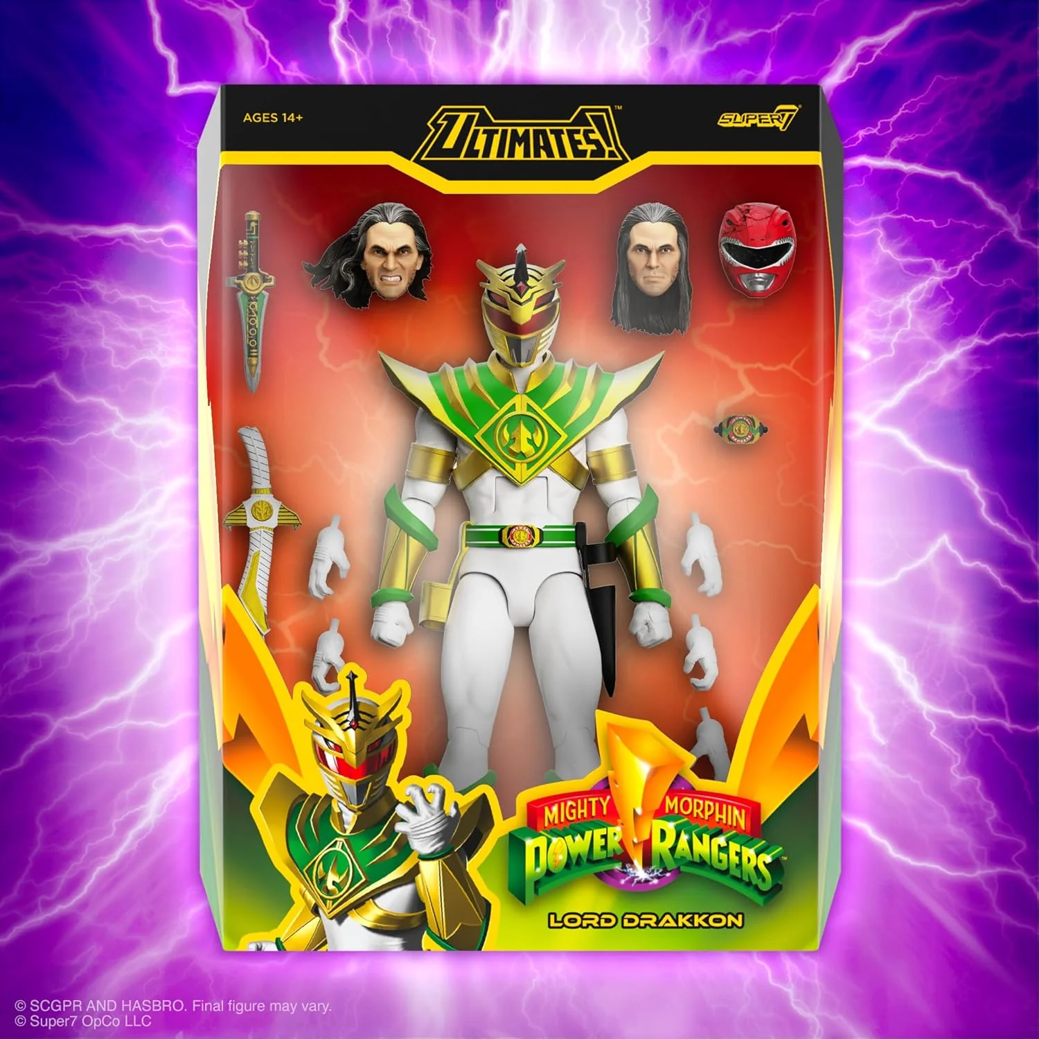 Mighty Morphin Power Rangers Lord Drakkon Action Figure - Super7 - ULTIMATES! - Image 6