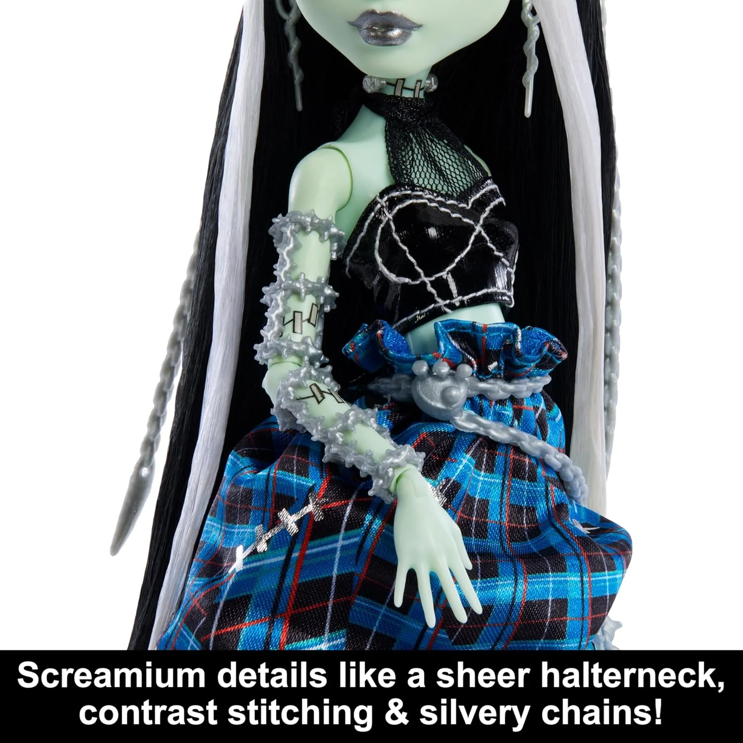 Monster High Frankie Stein Fashion Doll - Mattel - Stitched in Style - Image 4