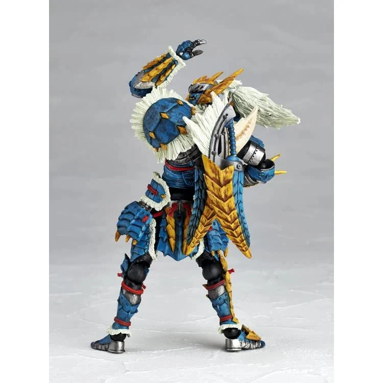 Monster Hunter Swordsman (Zinogre Armor Set) Action Figure - Kaiyodo - Revoltech Amazing Yamaguchi - Image 5