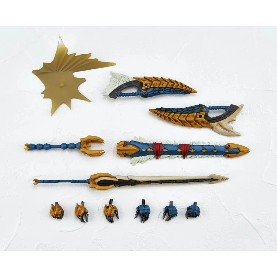 Monster Hunter Swordsman (Zinogre Armor Set) Action Figure - Kaiyodo - Revoltech Amazing Yamaguchi - Image 6