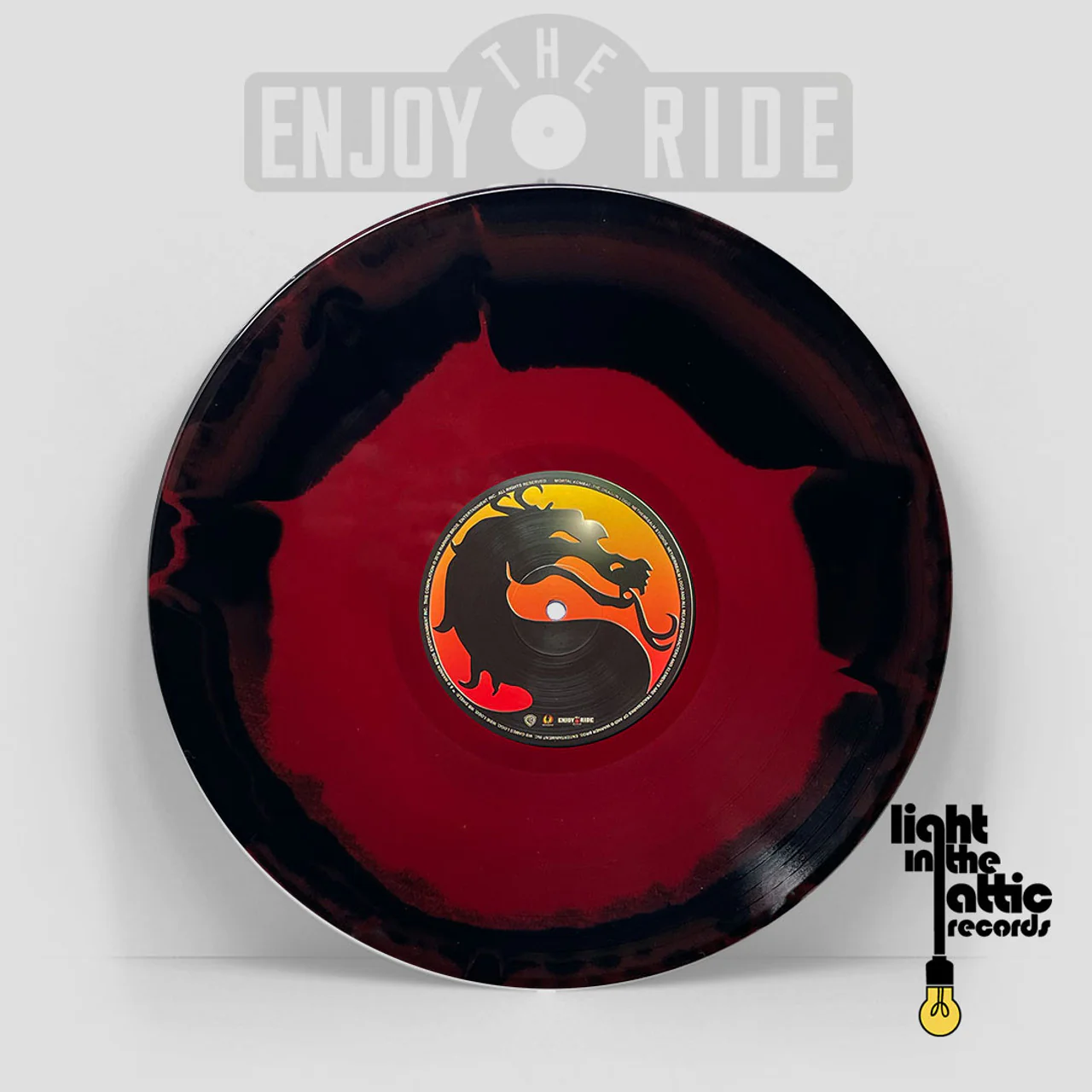 Mortal Kombat I & II: Music from the Arcade Game Soundtracks (OST) - Vinyl LP Record (Red Swirl) - Image 2