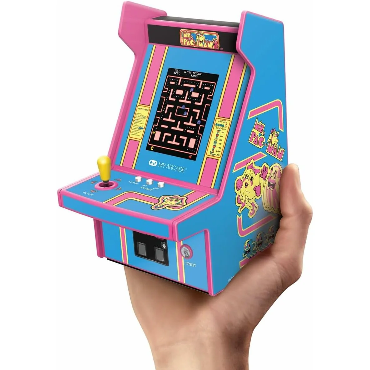 Ms. Pac-Man Micro Player Pro Portable Retro Arcade - Mini Video Game Cabinet - My Arcade - Image 6
