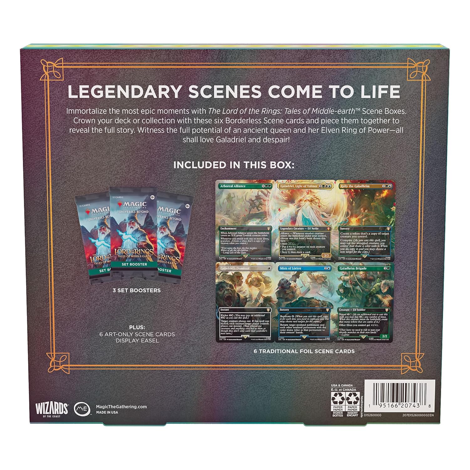 Magic: The Gathering The Lord of the Rings: Tales of Middle Earth - The Might of Galadriel Scene Box - Wizards of the Coast - Image 6
