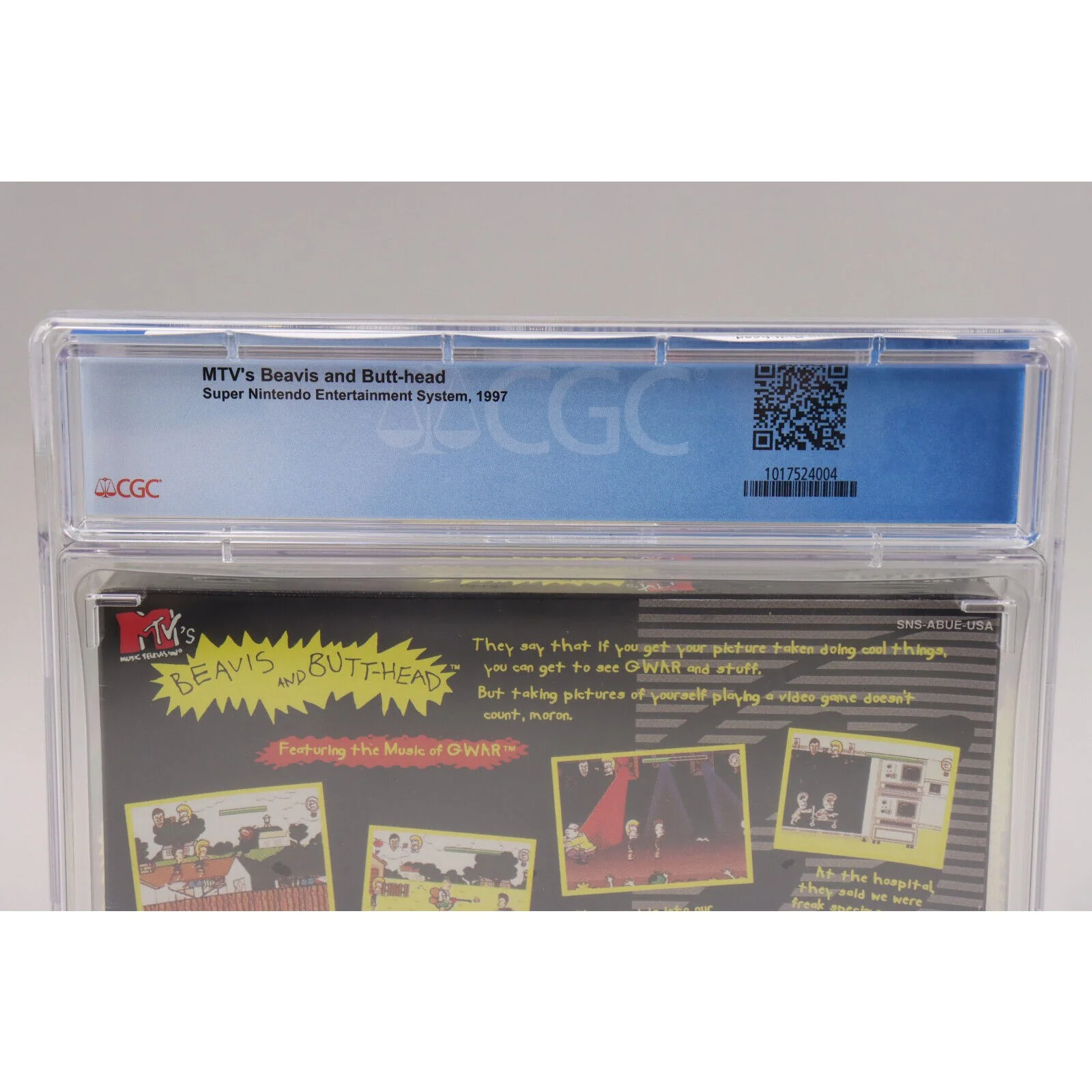 MTV's Beavis and Butt-head Nintendo SNES 1997 New Sealed CGC Graded 9.2 A++ - Image 5
