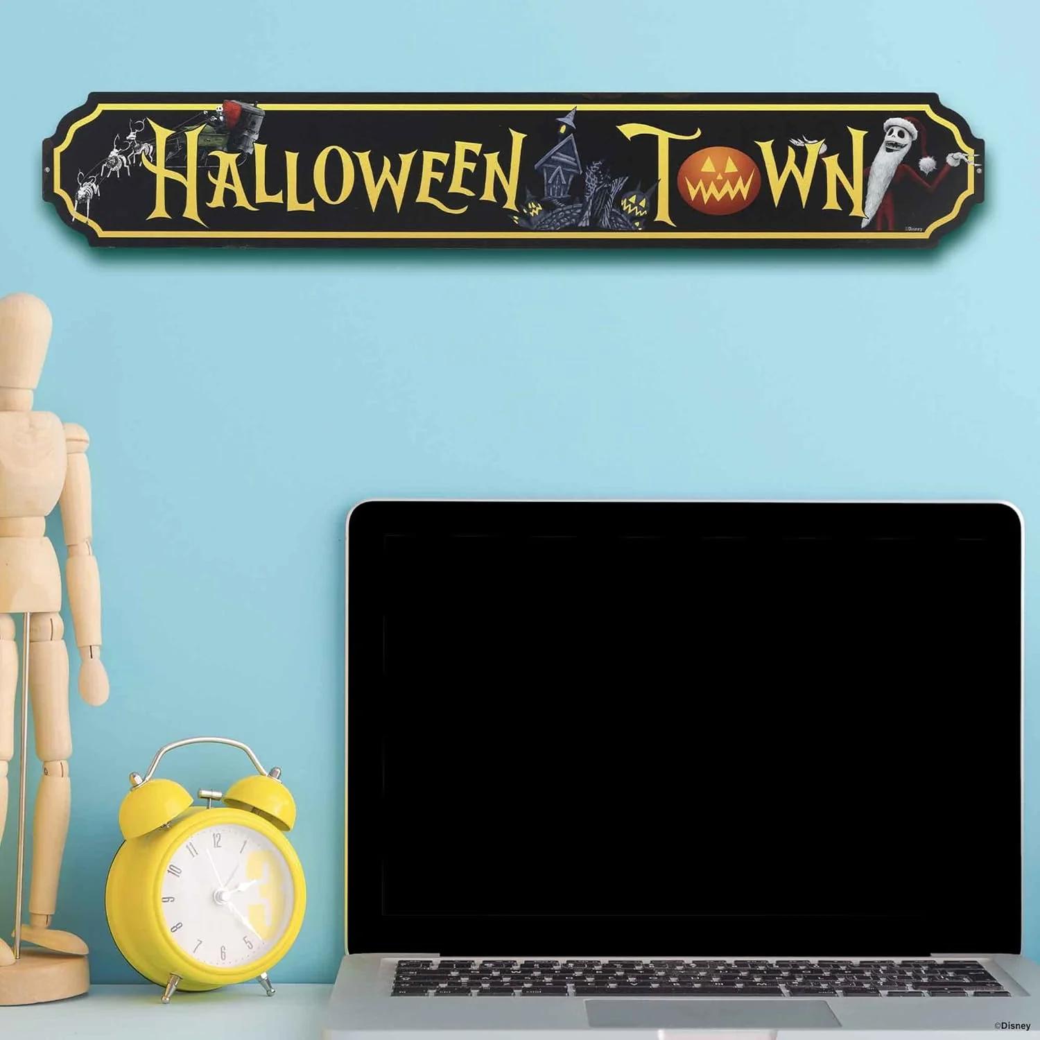 Nightmare Before Christmas Halloween Town Metal Sign - Disney, Open Road Brands - Image 5