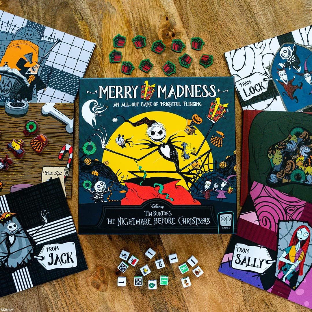Tim Burton's The Nightmare Before Christmas Merry Madness Family Dice Game - USAopoly, Disney - Image 6