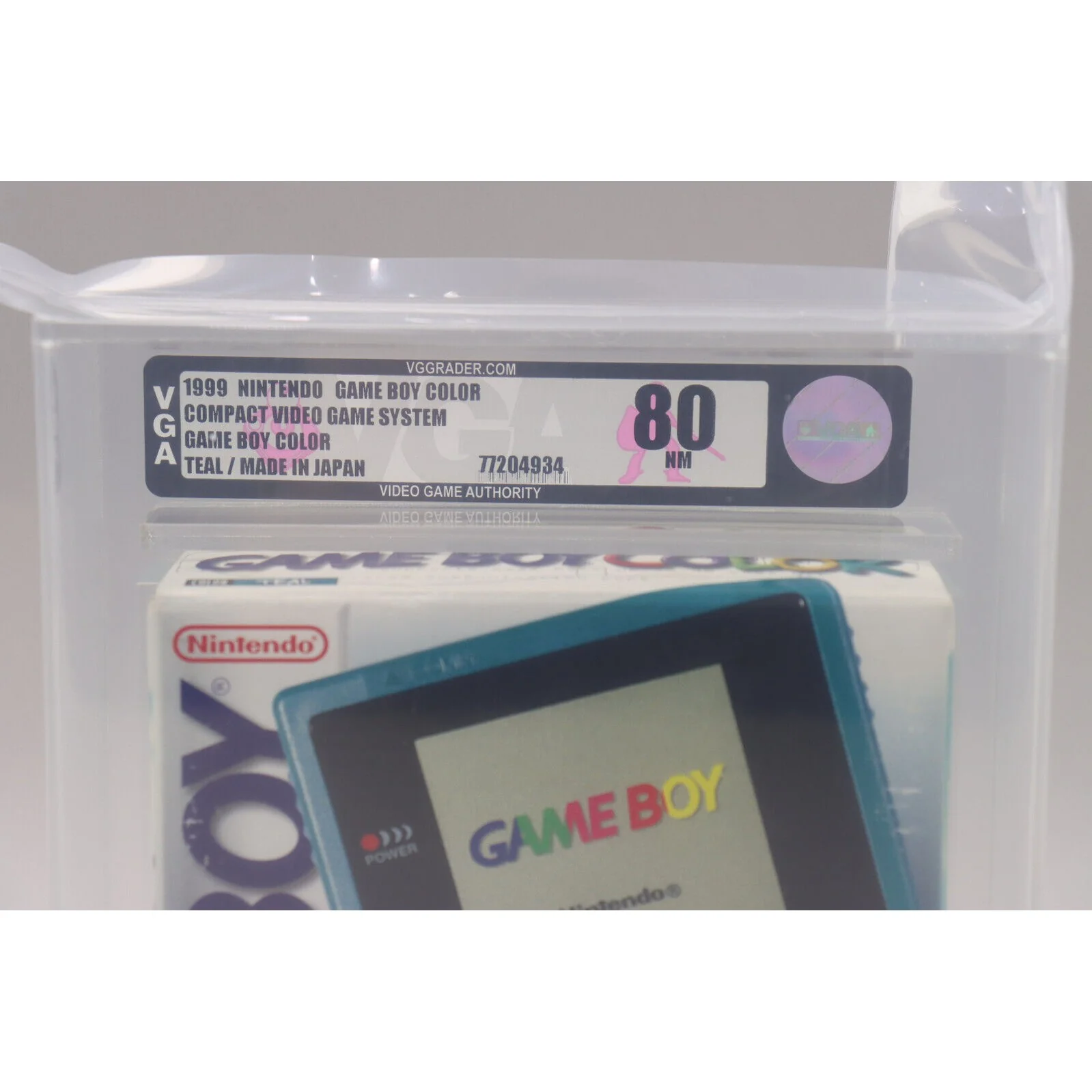 Nintendo Game Boy Color GBC Handheld System Teal NIB Brand New VGA Graded 80 NM - Image 2