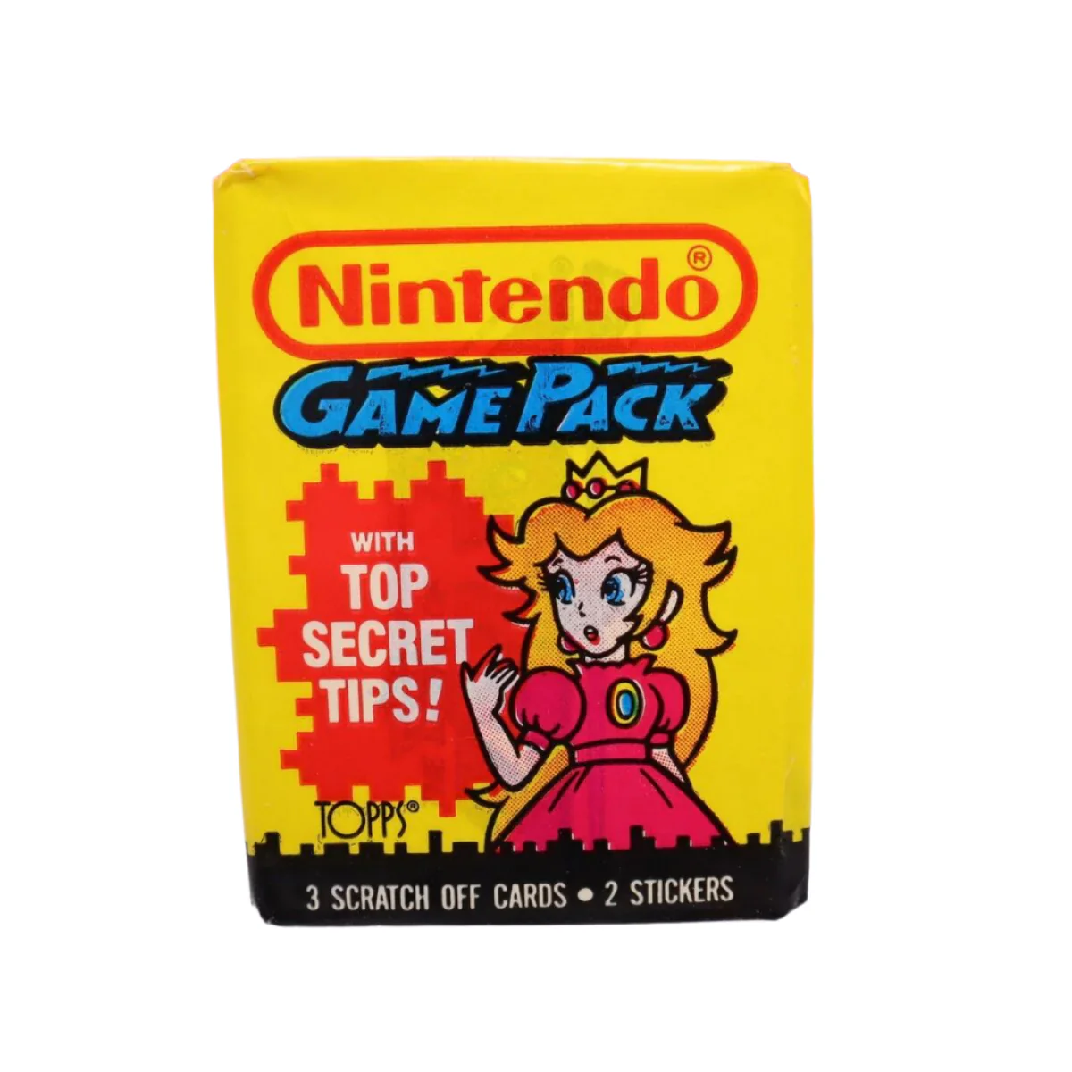 Nintendo Game Pack - 3 Scratch-Off Cards & 2 Stickers - 1989 Topps - Image 2