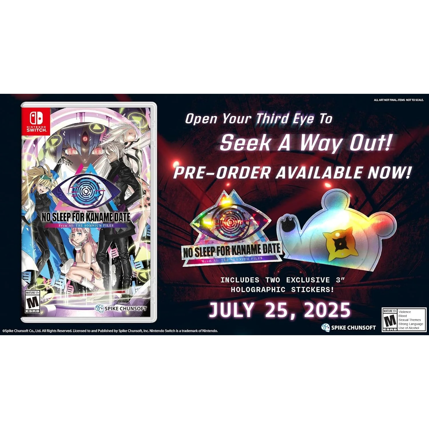 No Sleep For Kaname Date From AI: The Somnium Files - Nintendo Switch - Spike Chunsoft - Image 2