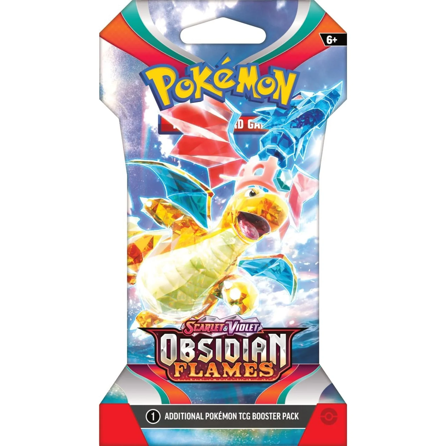 Pokemon TCG Scarlet & Violet Obsidian Flames Sleeved Booster Pack - 10 Cards + 1 Basic Energy - Image 2