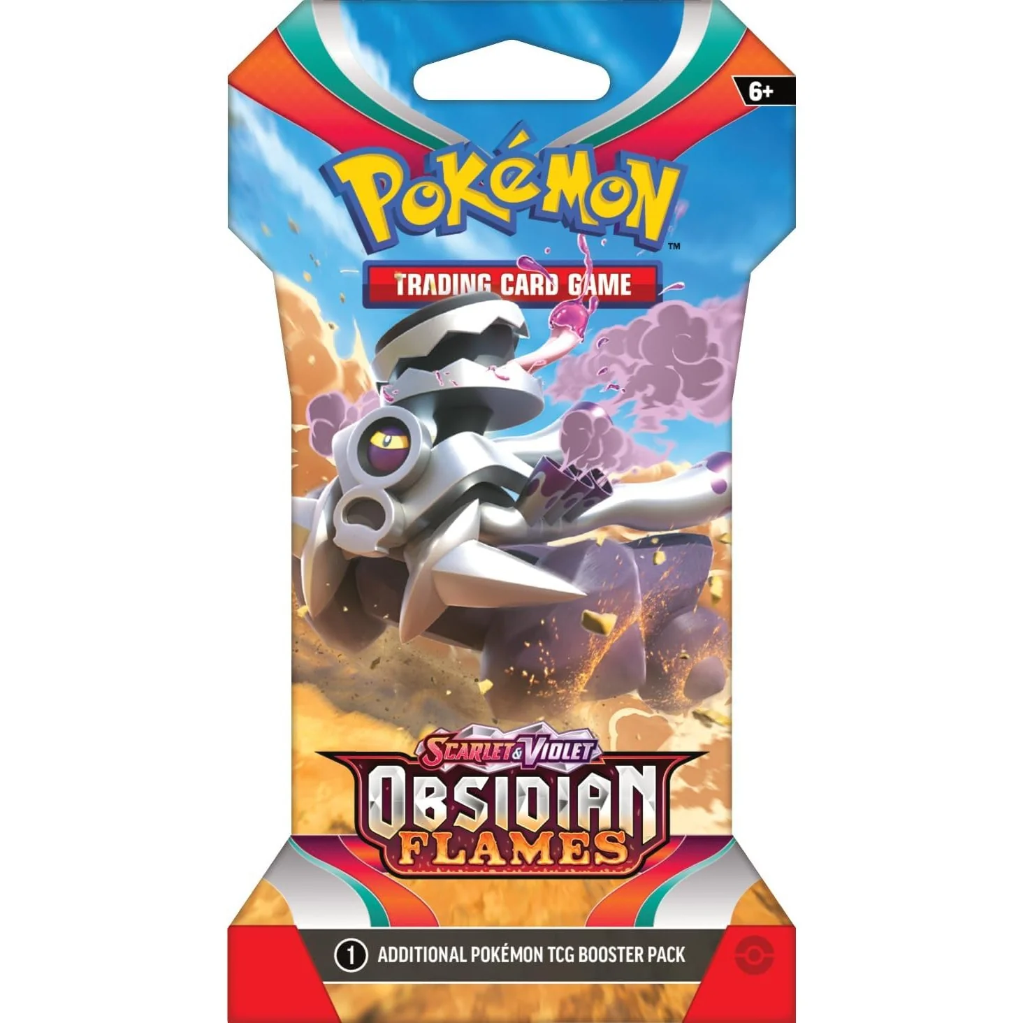 Pokemon TCG Scarlet & Violet Obsidian Flames Sleeved Booster Pack - 10 Cards + 1 Basic Energy - Image 3