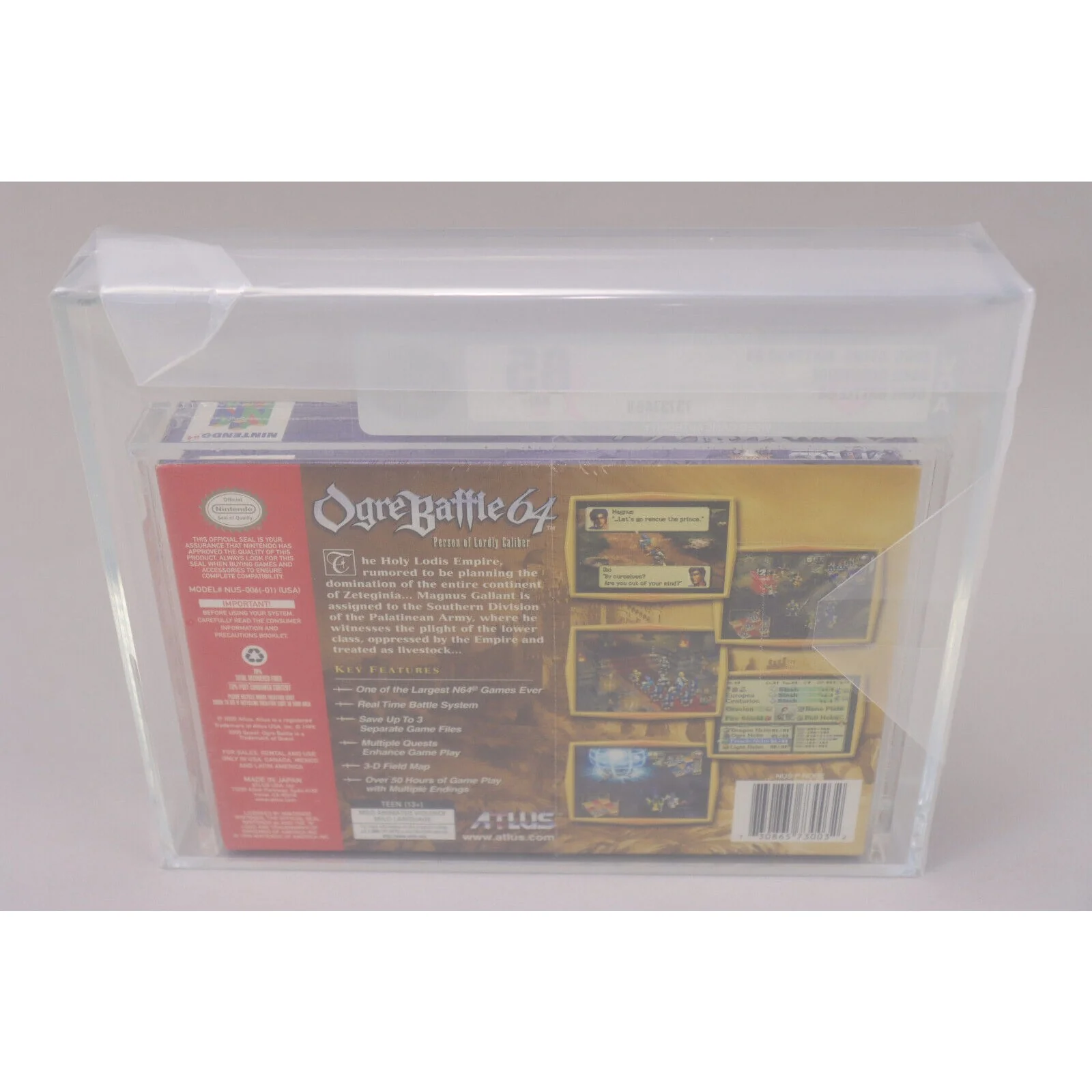 Ogre Battle 64 Nintendo N64 2000 Atlus New Factory Sealed VGA Graded 85 NM+ - Image 4