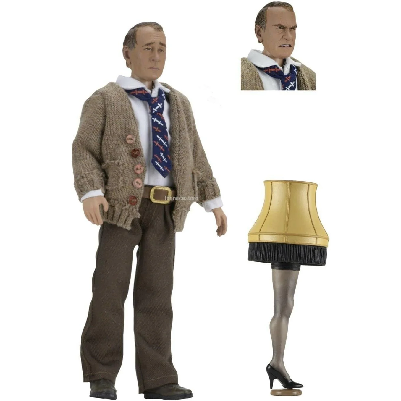 A Christmas Story Old Man 8" Action Figure with Leg Lamp- NECA (Reel Toyz, Clothed)