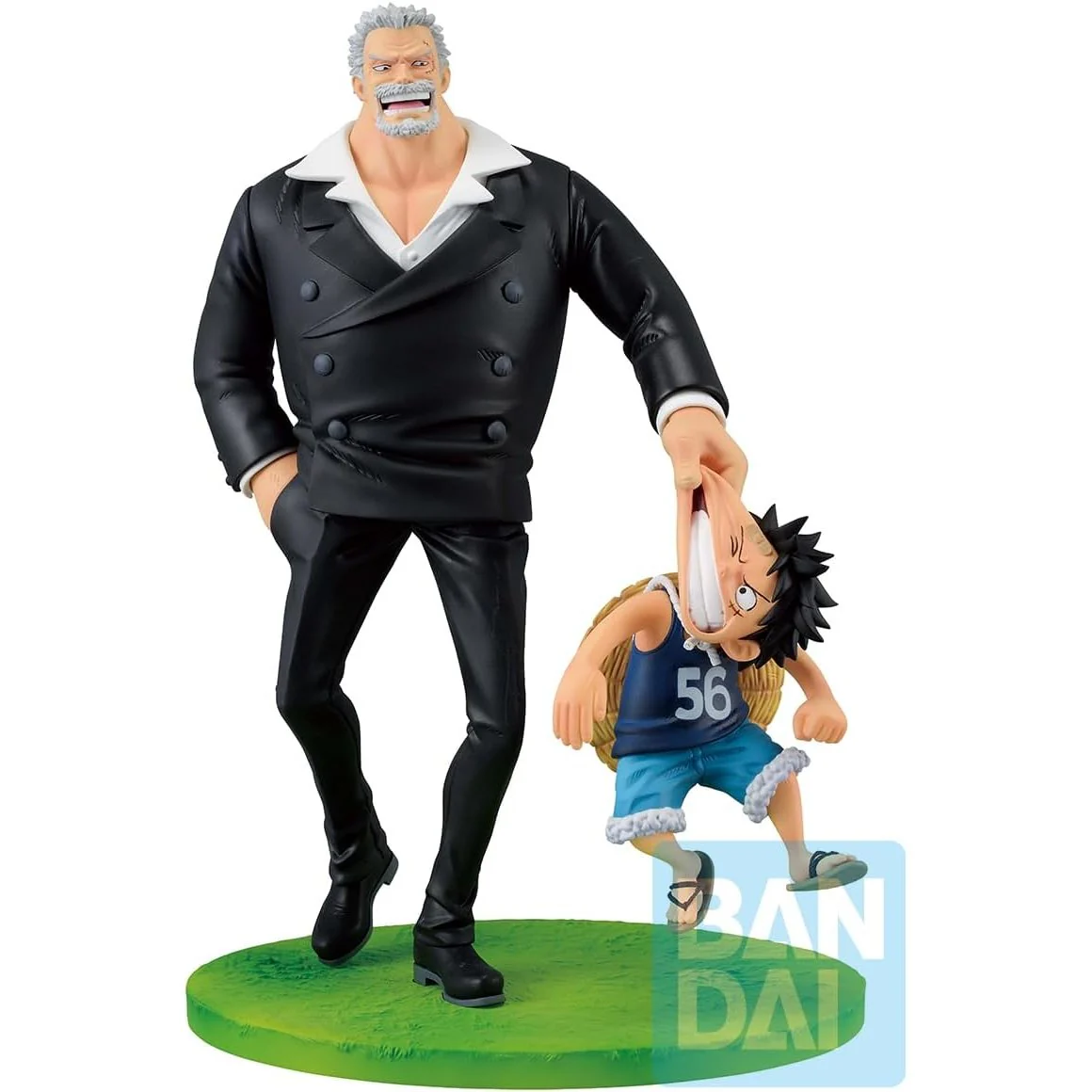 One Piece Monkey D. Garp & Monkey D. Luffy (Road to Dawn) Figure - Bandai Spirits - Ichibansho Revible Moment - Image 2