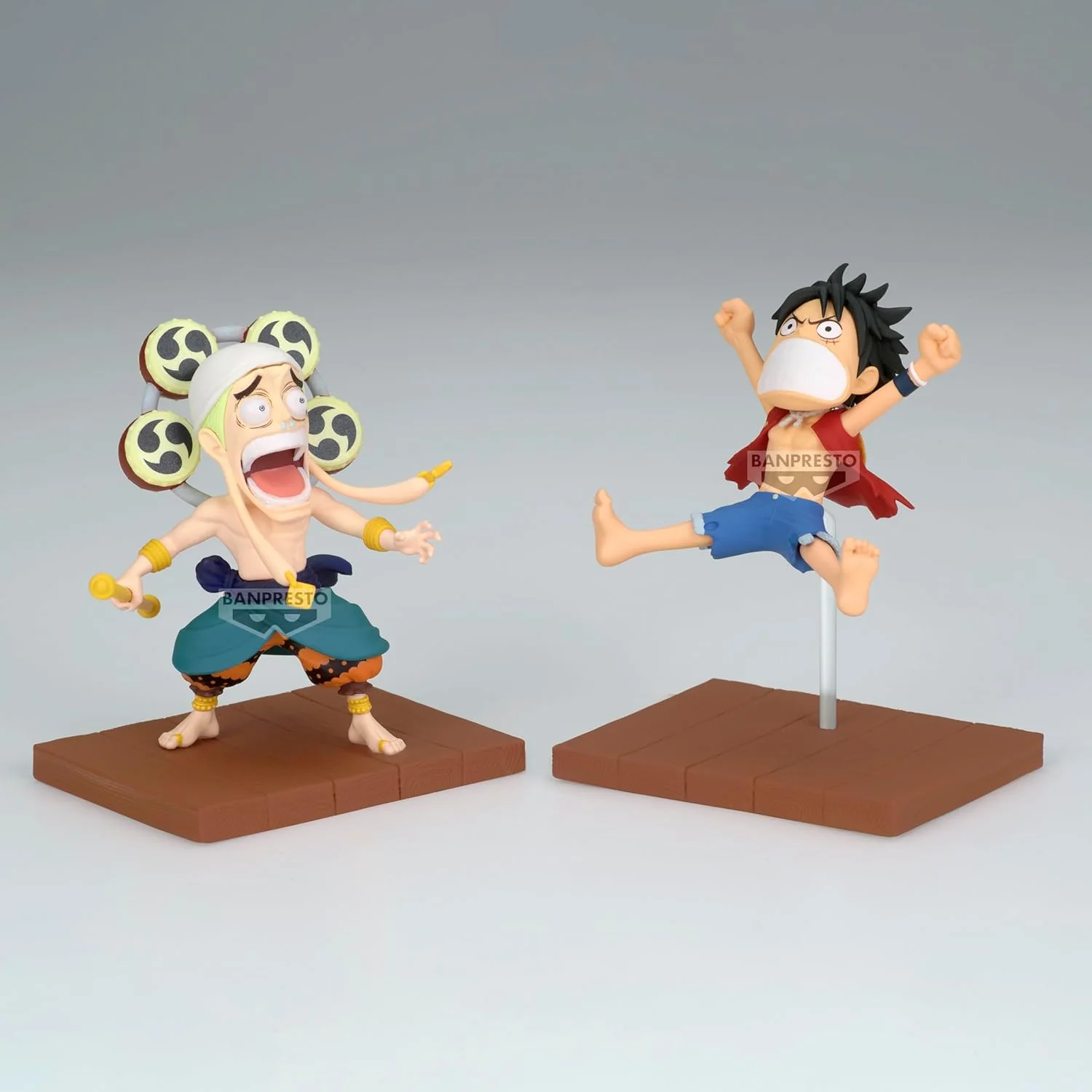 One Piece Monkey D. Luffy & Enel Figure Set - Banpresto - World Collectable Log Stories - Image 2