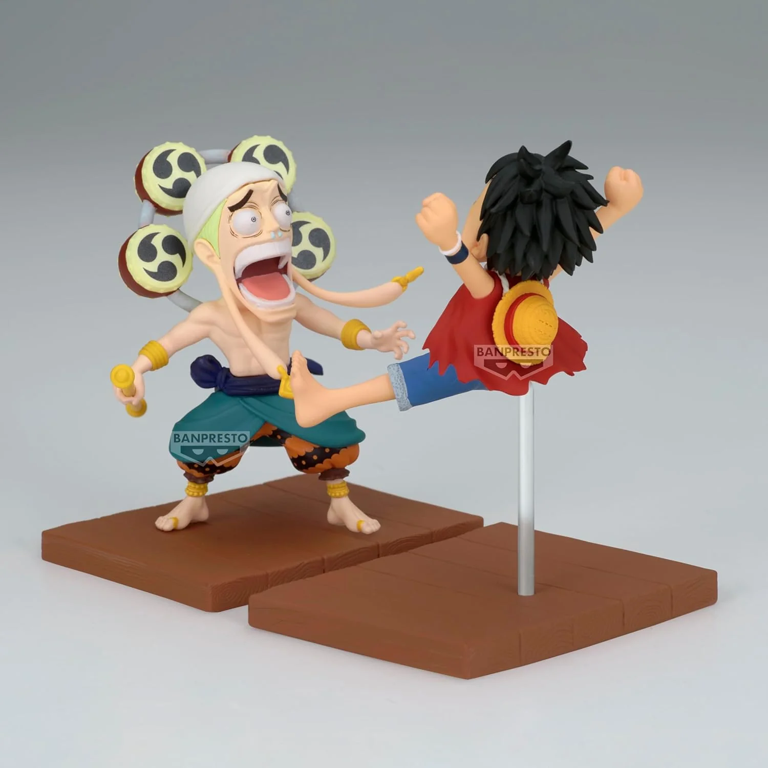 One Piece Monkey D. Luffy & Enel Figure Set - Banpresto - World Collectable Log Stories - Image 3