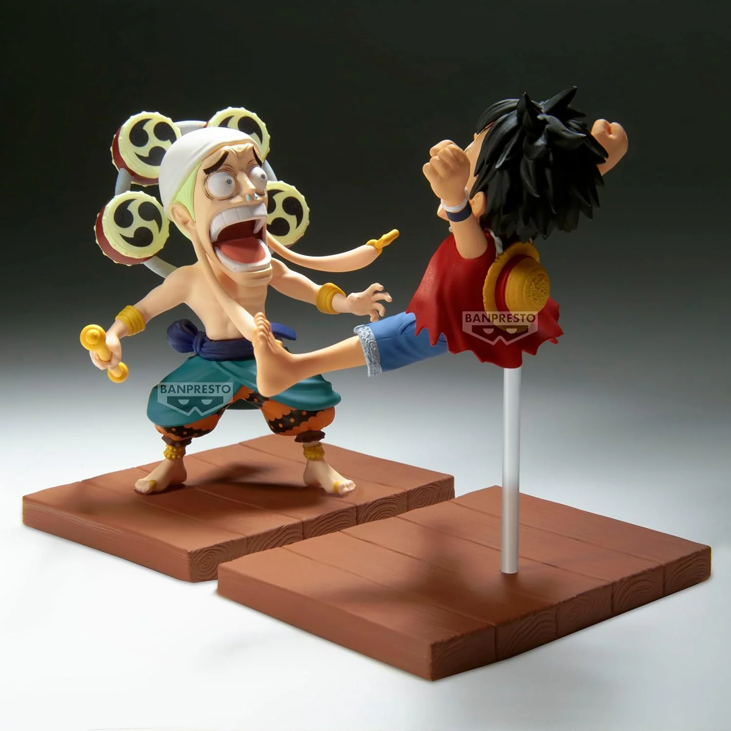 One Piece Monkey D. Luffy & Enel Figure Set - Banpresto - World Collectable Log Stories - Image 6