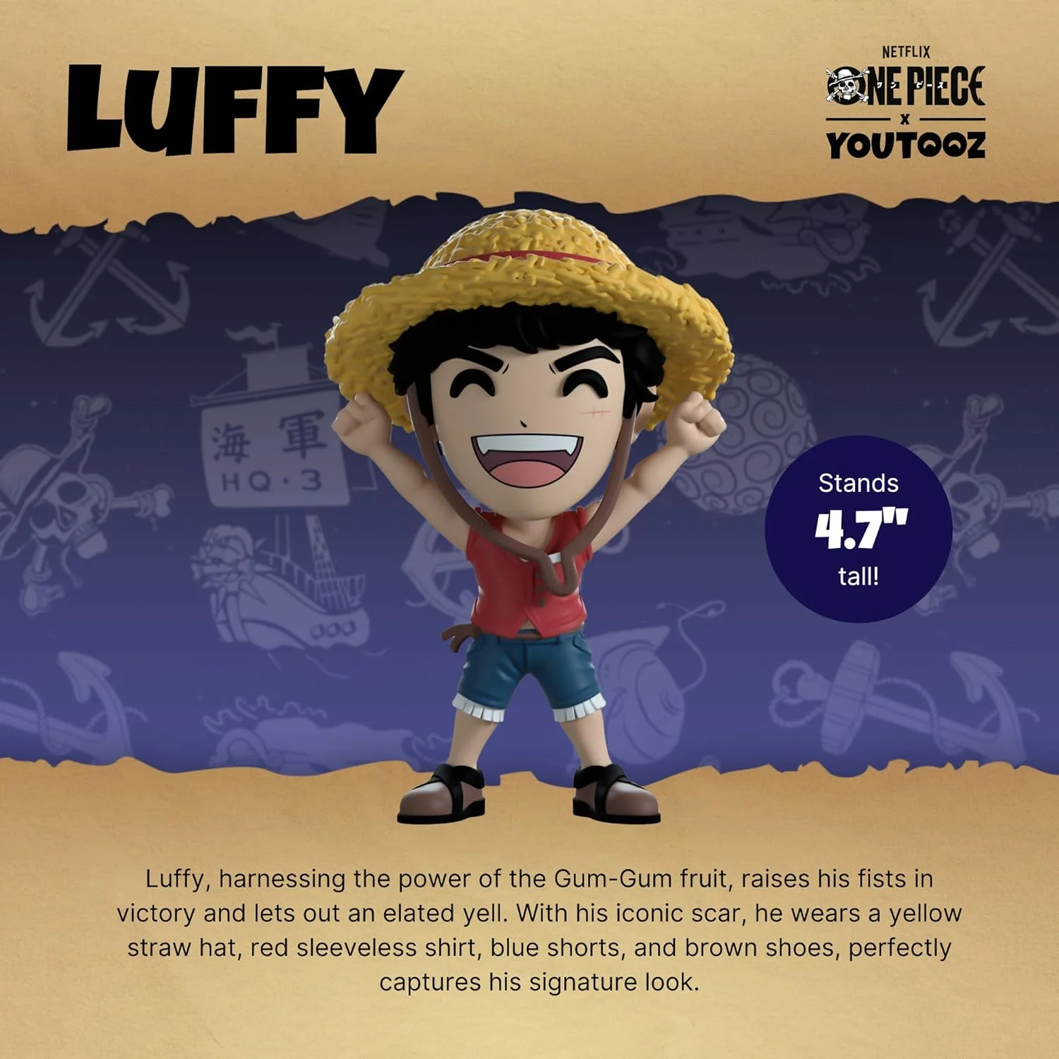 One Piece Luffy Figure - Youtooz - One Piece Collection #0 - Image 8