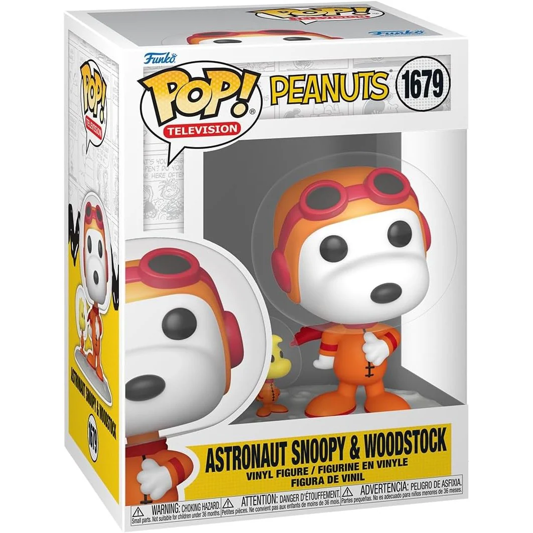 Peanuts Astronaut Snoopy & Woodstock Vinyl Figures - Funko - POP! Television #1679