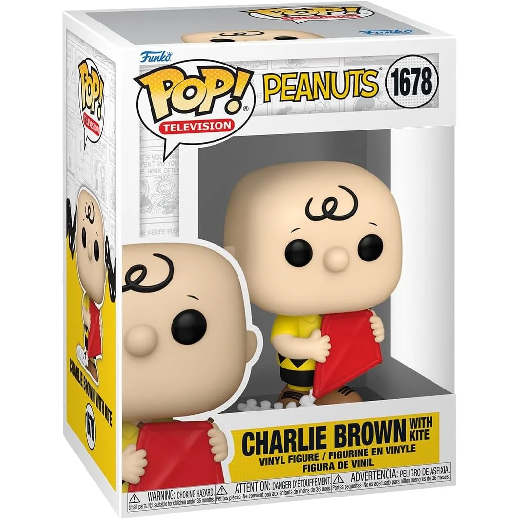 Peanuts Charlie Brown with Kite Vinyl Figure - Funko - POP! Television #1678