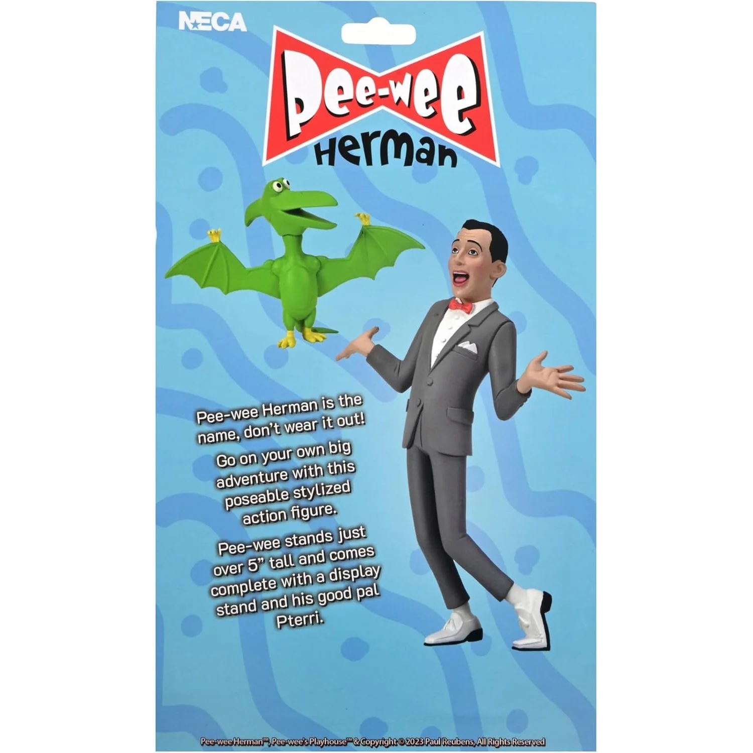 Pee-wee's Playhouse Pee-wee Herman & Pterri Figure Set - NECA - (Toony Classics) - Image 2