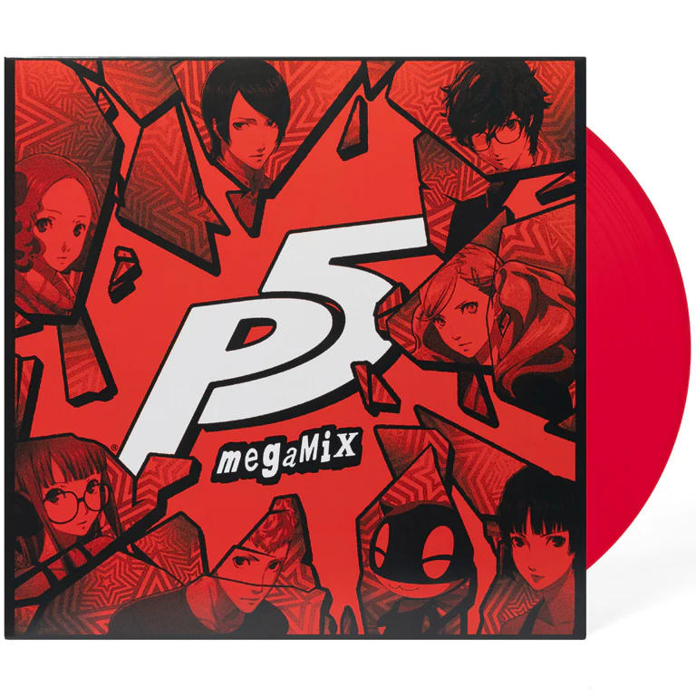 Persona 5 Megamix Original Soundtrack - Red Colored 12" Vinyl LP Record - Iam8bit