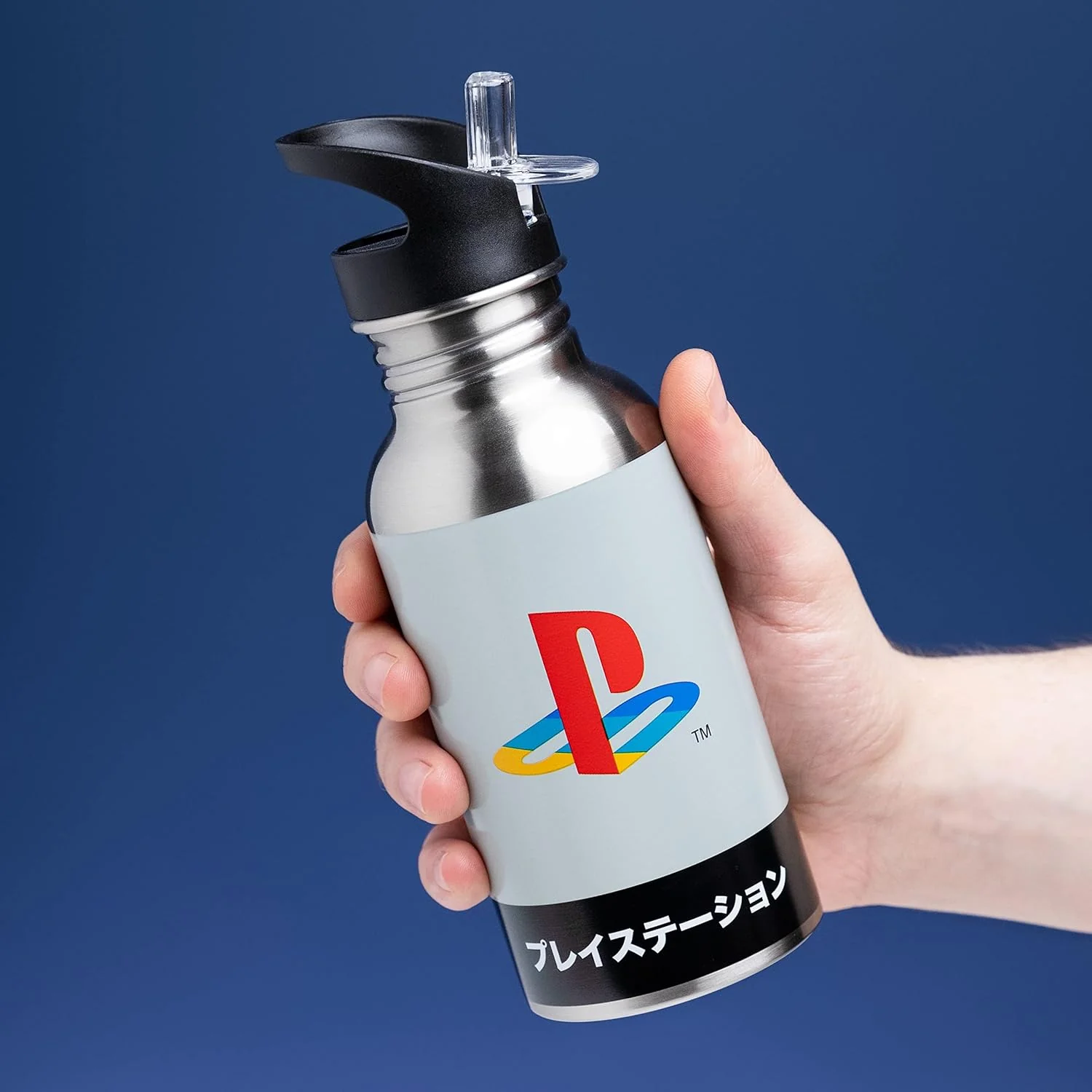 PlayStation Heritage Stainless Steel Water Bottle - 500 ml, 16.9 fl oz - Paladone - Image 2