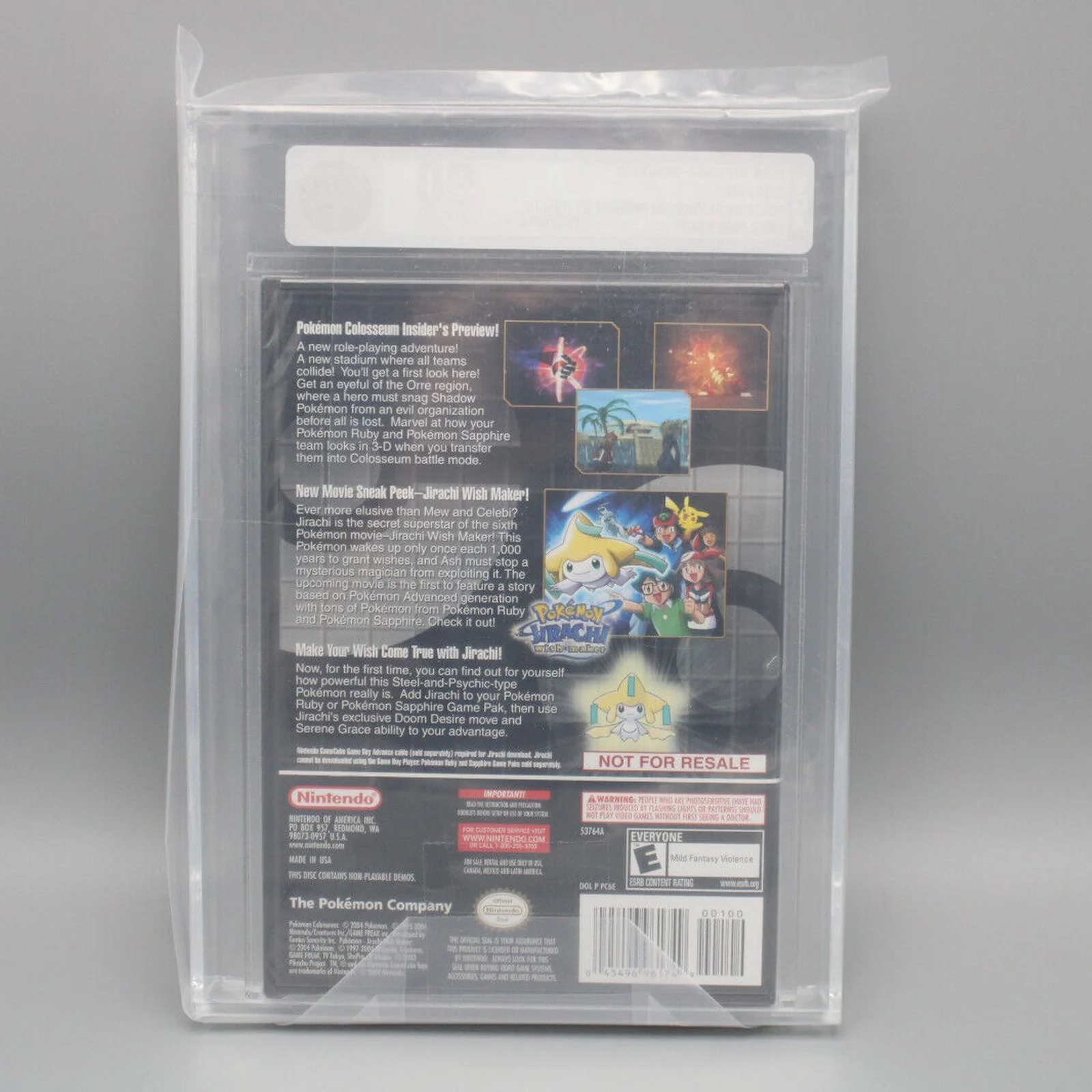 Pokemon Colosseum Bonus Disc w/ Jirachi GameCube Sealed VGA Gold 90 NM+/MT! - Image 5